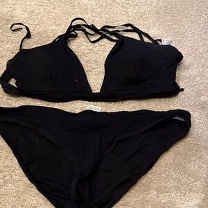 Boden Black Bikini Set size 10